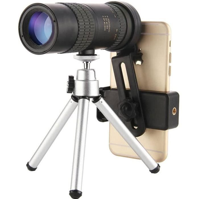 CFMZ Monoculaire Starscope Ultra Puissant 10x30x Zoom Gomu, Telescope Smartphone étanche à