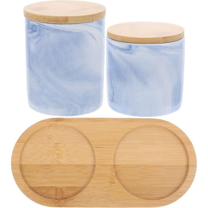 Pot de rangement scellé en céramique de style japonais, boîte de