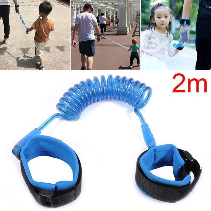 Laisse De Securite Anti Perte Pour Enfants Courroie De Harnais 2m Bleu Cdiscount Puericulture Eveil Bebe