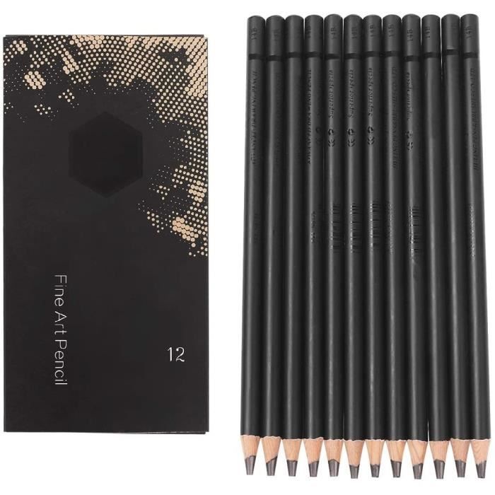 Crayons Pastel Blanc – Lot De 3, Fusain Blanc Pour Dessin – Longueur 17.5 Cm, Diamètre 1 Cm – Détails, Reflets Et Surbrillance