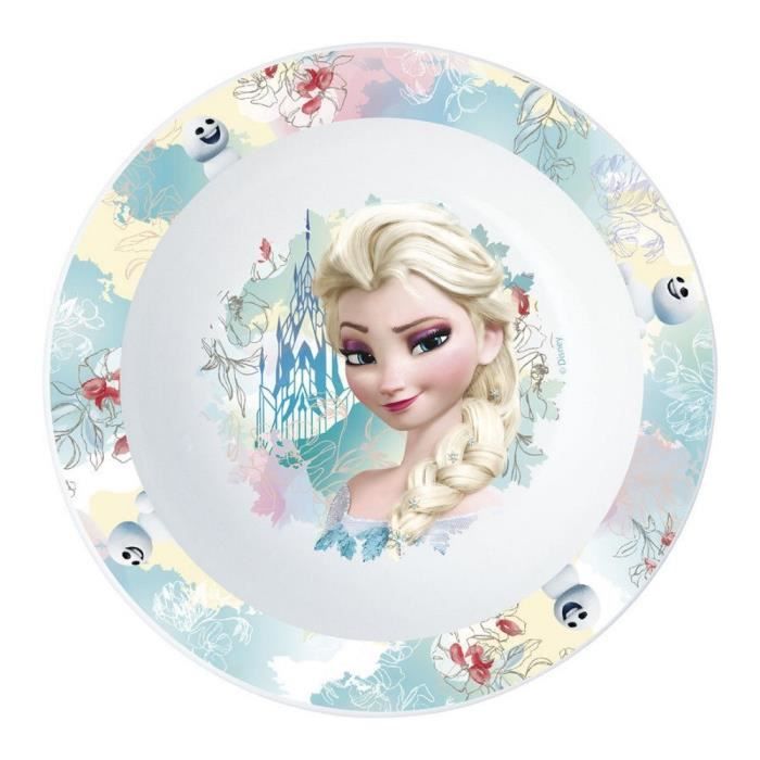 2 ASSIETTE REINE DES NEIGES FROZEN 16 CM MICRO ONDE CUISINE