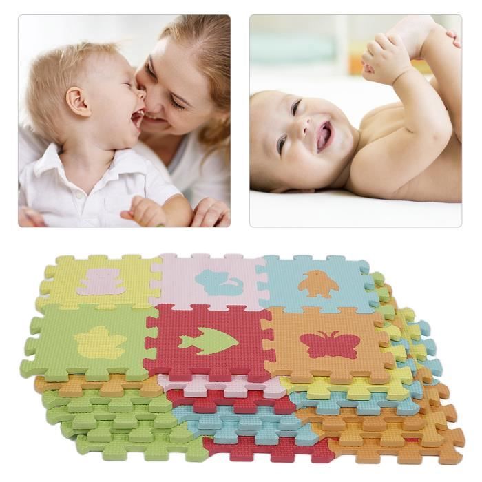Tapis En Mousse Enfant Tapis Puzzle Enfant Baroni Toys 9 Pièces - Motif Rues Ville - Mousse EVA 32x32cm Tapis Modulable Enfant