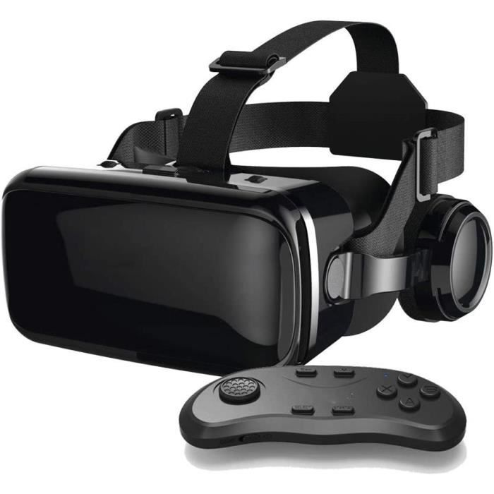 Casque VR Compatible avec iPhone et téléphone Android Lunettes de