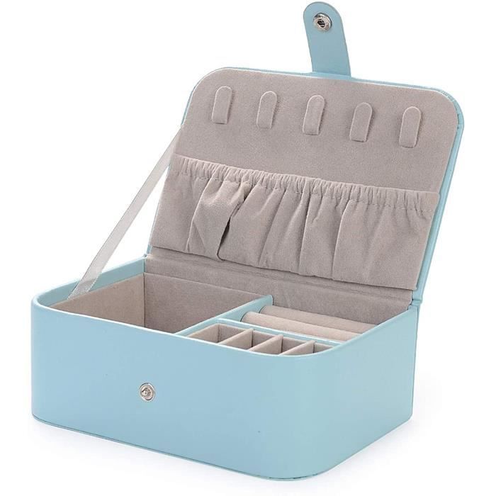 Trousse à Bijoux De Voyage Pliable - Mini Organisateur Pour Bagues, Colliers, Bracelets, Compact Et Pratique !