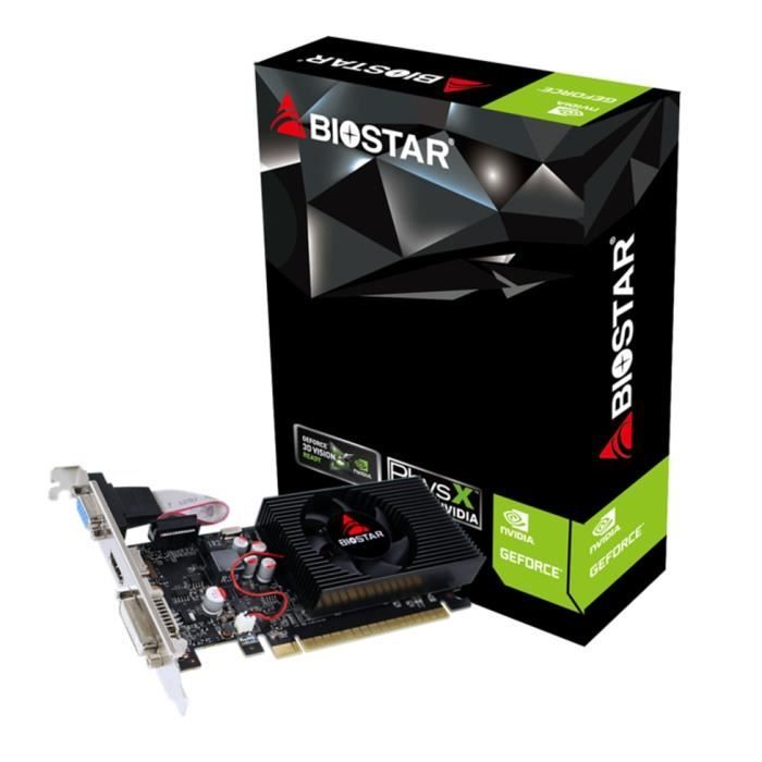 Carte Graphique – Biostar – GeForce GT 730 – 4 Go – PCI-E – Résolution 2560 x 1600