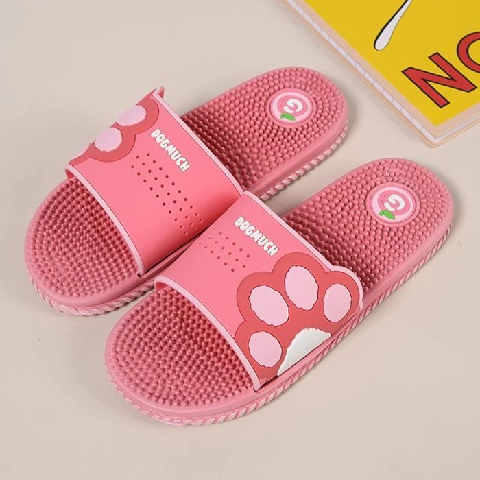 Claquettes Femme Dinosaure Mignon VYJLOO - Pantoufles De Bain Antidérapantes, Semelle épaisse - Pour Maison, Plage, Piscine