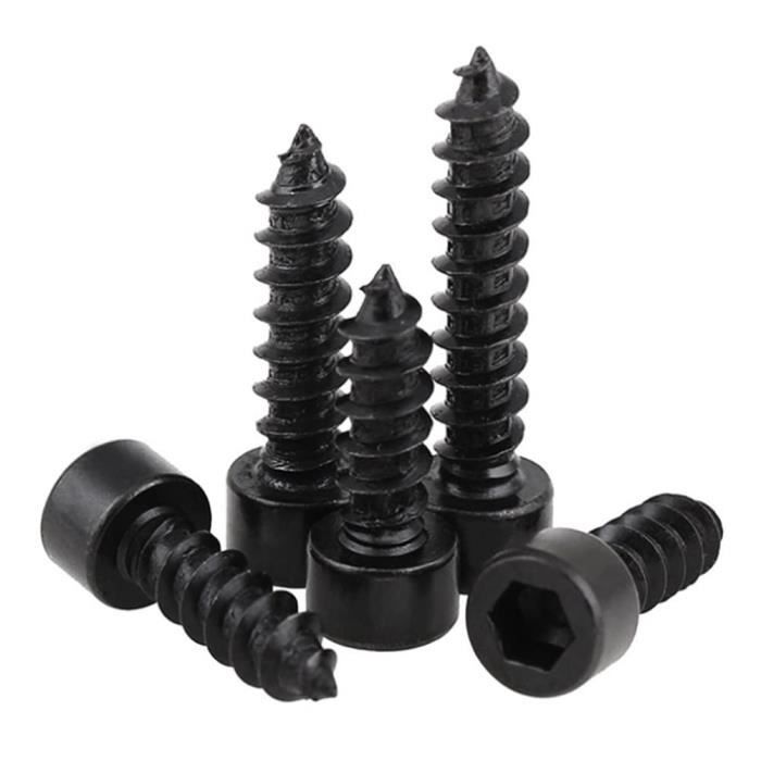 Uxcell Lot De 50 Vis Autotaraudeuses Cruciformes à Tête Cylindrique
