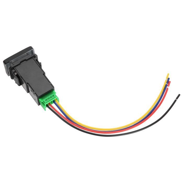 JUZ Boutonpoussoir pratique, interrupteur à boutonpoussoir portable, durabilité pour voitures