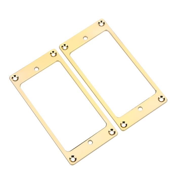 Cadres De Micro Humbucker En Métal - 2 Pièces, Pour Guitare électrique, Couleur Noir