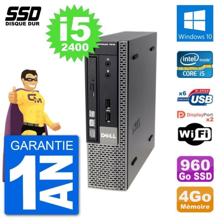 Acheter Ultra Mini PC Dell Optiplex 7010 USFF i5-2400 RAM 4Go SSD 960Go Windows 10 Wifi Reconditionné - 190,00 € Ultra Mini PC Dell Optiplex 7010 USFF i5-2400 RAM 4Go SSD 960Go Windows 10 Wifi Reconditionné - Dell reconditionné disponible sur Cdiscount Seconde Vie