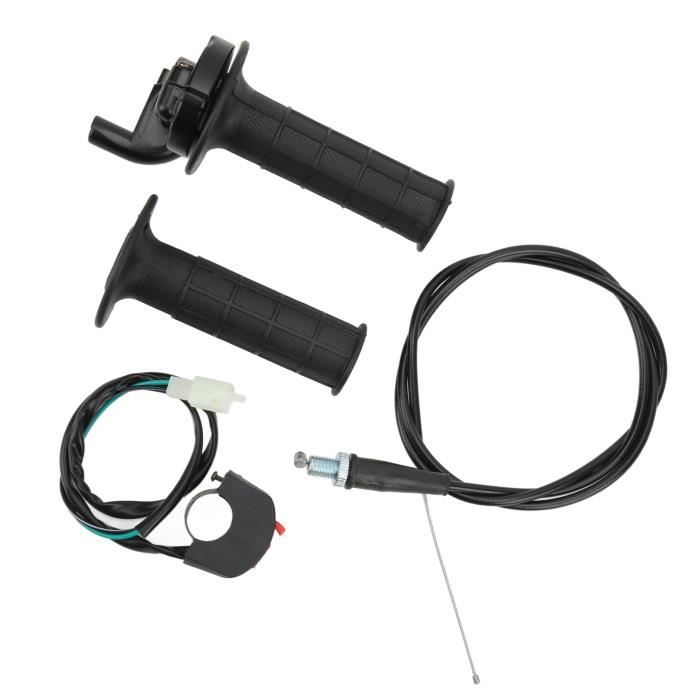 Kit Poignée Accélérateur Avec Interrupteur Kill Et Câble Pour Moteur 49cc 50cc 80cc - Bicylindre Motorisé