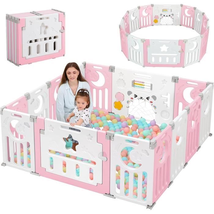 Parc Bébé Centre d'Activité Parc Enfant Pliable Portable Extra Grand Pliable  Léger(150x150x60cm)[44] - Cdiscount Puériculture & Eveil bébé