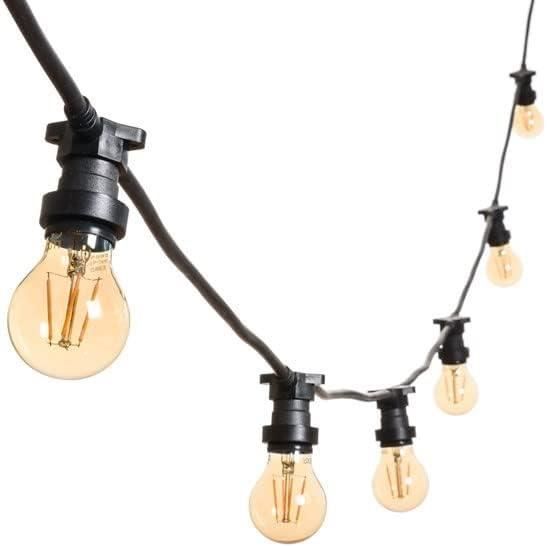 Guirlande lumineuse d'extérieur de 10 m, lampe de jardin USB avec 40