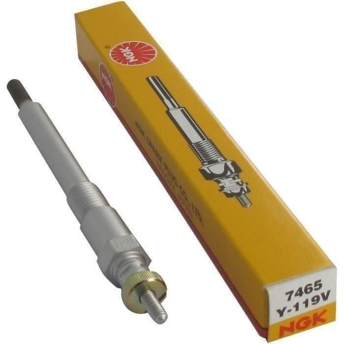Bougie d'allumage de préchauffage NGK Y-119V adaptable pour engins de manutention et générateurs KUB