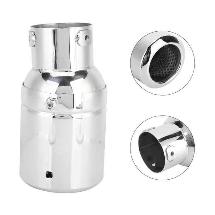 Riloer Embout D'échappement Arrière Pour Voiture - Style Queue De Silencieux Chromé - Compatible VW Passat, EOS, CC