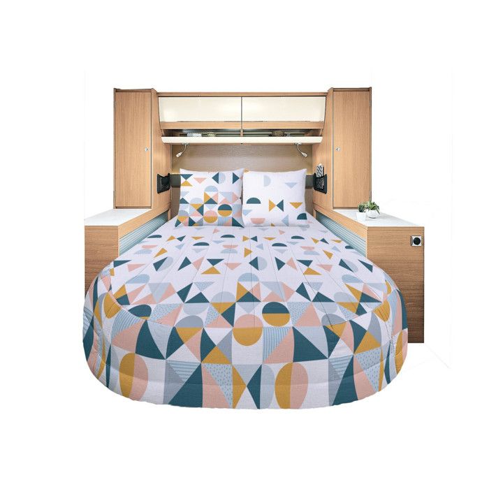 Prêt à dormir - INCASA - Fjord - 130 x 190 cm - 100% coton - Couette et draps inclus