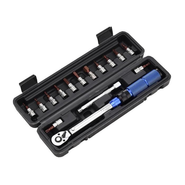 Kit Clés Dynamométriques Hairich 1/2 - 40-210 Nm - Pour Vélo Et Moto - Avec Douilles Et Extension