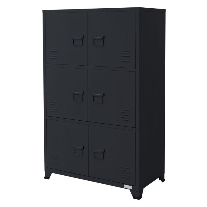 ML-Design Armoire de Classement Anthracite 75x40x120 cm en Acier Vestiaire à 6 portes Rangement dObjets pour Bureau Salon Chambre ML-Design Armoire de Classement Anthracite 75x40x120 cm en Acier Vestiaire à 6 portes Rangement dObjets pour Bureau Salon Chambre