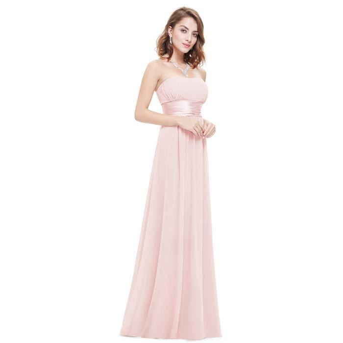 Robe Longue Bustier De Soirée Femme De Demoiselle Dhonneur