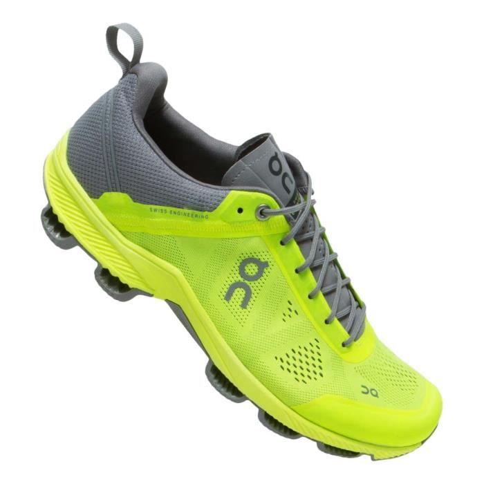 chaussure running jaune fluo