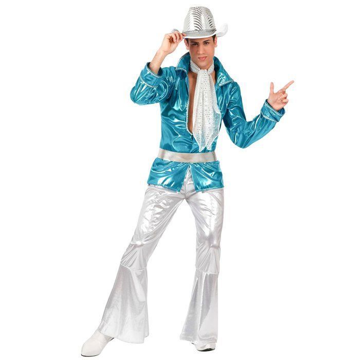 Déguisement Homme Disco Bleu
