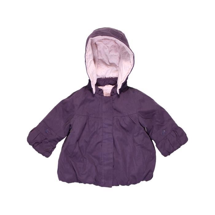 Manteau Bebe Fille Grain De Ble 12 Mois Violet Hiver Vetement Bebe Violet Cdiscount Pret A Porter
