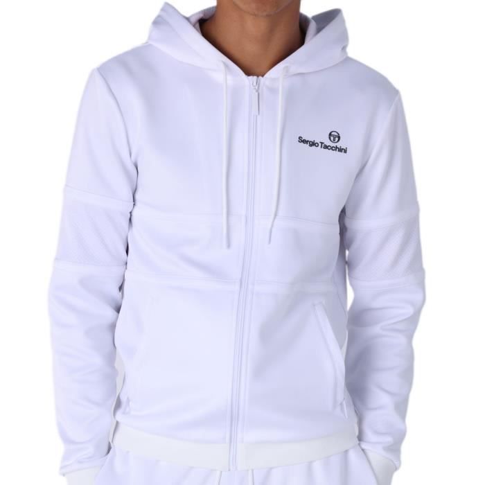 Veste de survêtement à capuche Sergio Tacchini Dihon Tracktop - wht/blk - M