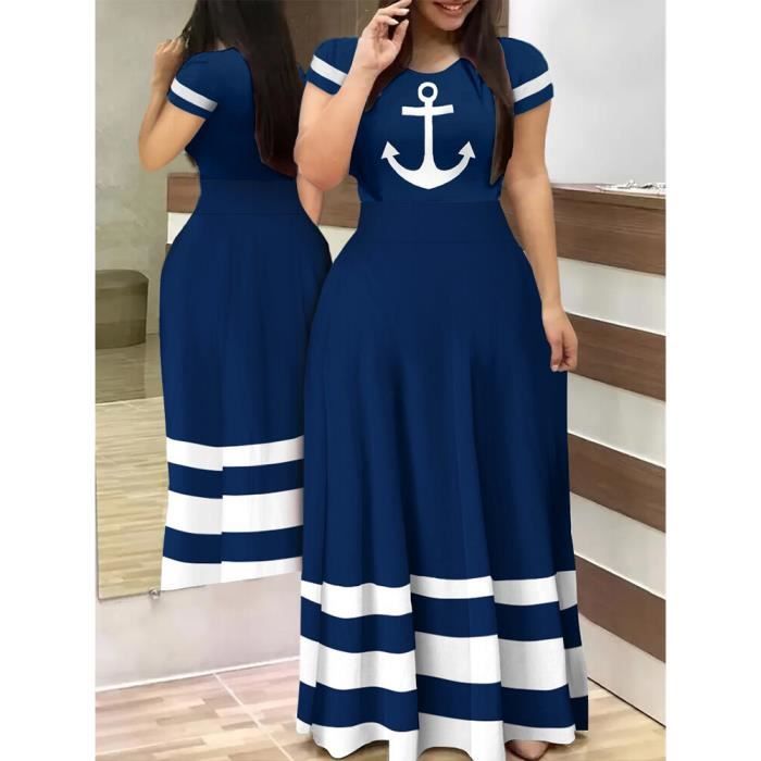 Robe Maxi Noir & Ivoire à Col Halter - Imprimé Floral - Neuf Avec Étiquettes Just Blue