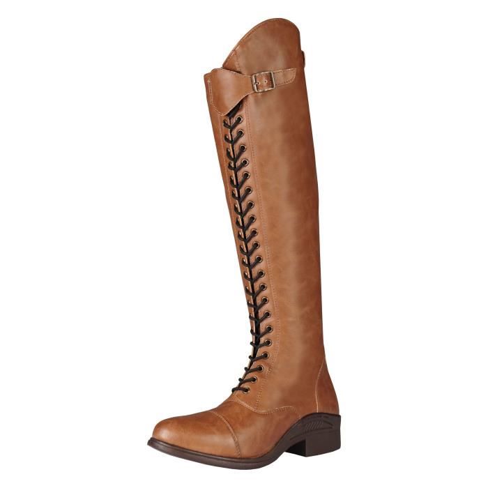 bottes synthetic horka lacey - cognac - 37/n