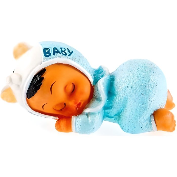 1 Figurine Bebe Garcon Mat Bleu Turquoise Ciel Cdiscount Maison