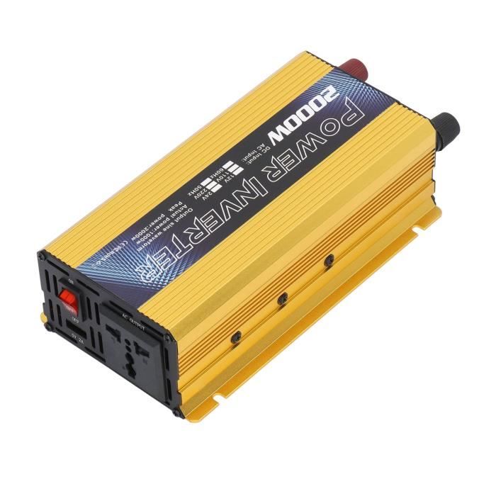 Convertisseur 12V Vers 220V LVYUAN 1500W - Parfait Pour Voiture Avec Ports USB Et Prises Allume-Cigare