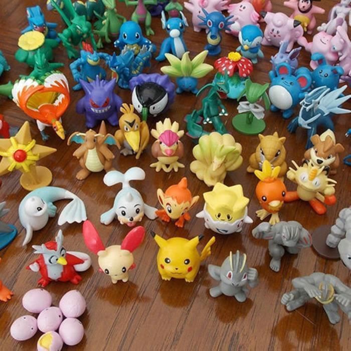 Lot de 24 Pièces Pokémon Figurine Poké Jouet ONEVER Jouet Enfant