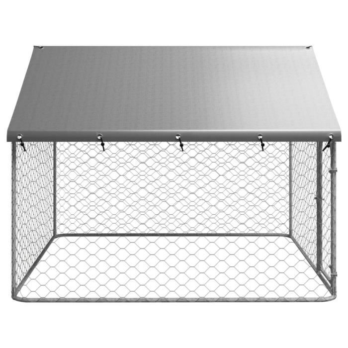 Meilleurs prix pour LEX Chenil d'extérieur avec toit pour chiens 200x200x150 cm - Qqmora - OVN29055