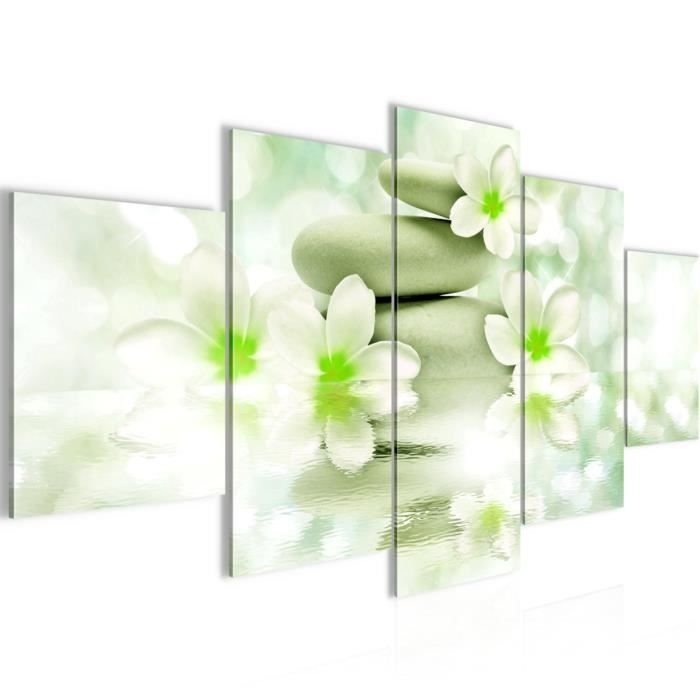 Runa art Tableau Décoration Murale Fleurs de Lys 100x40 cm - 1 Panneau Runa art Tableau Décoration Murale Fleurs de Lys 100x40 cm - 1 Panneau