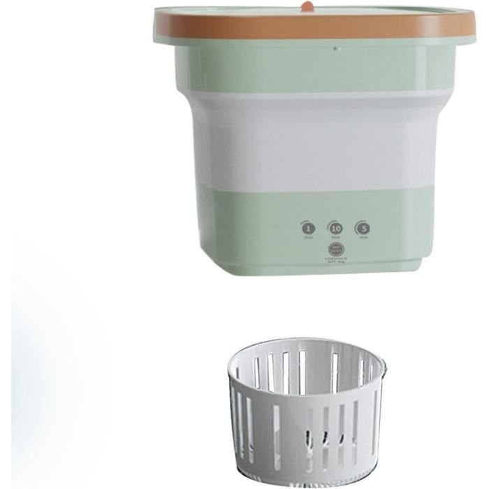 Mini Machine à Laver Portable - Batterie 2000 MAh, Capacité 1,1L, écran Tactile, Pour Sous-vêtements Et Petits Vêtements - 11