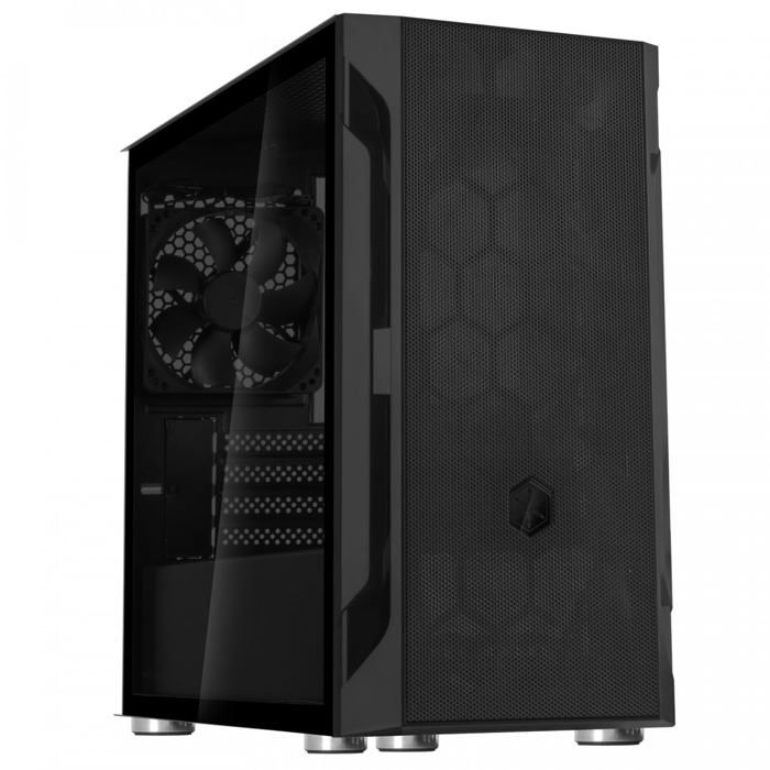 Boîtier PC - SILVERSTONE - FARA H1M - Micro-ATX - Maille dacier - Verre trempé - Noir