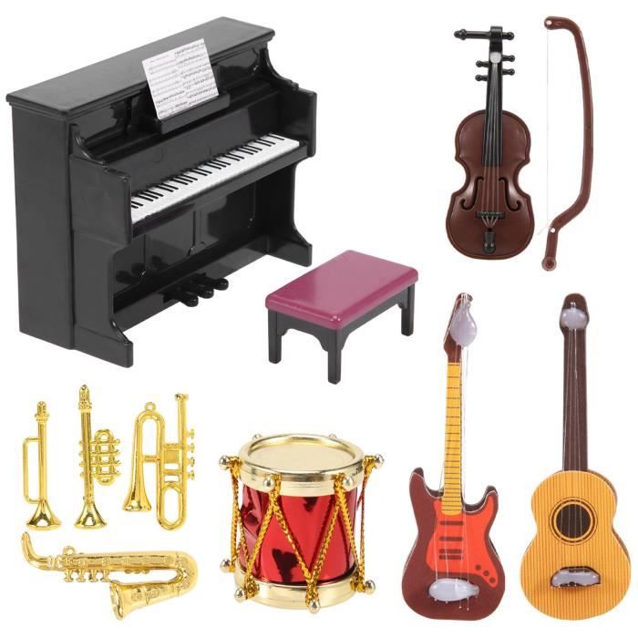 Ensemble D'Instruments de Musique Miniature de Maison de PoupéE Mini