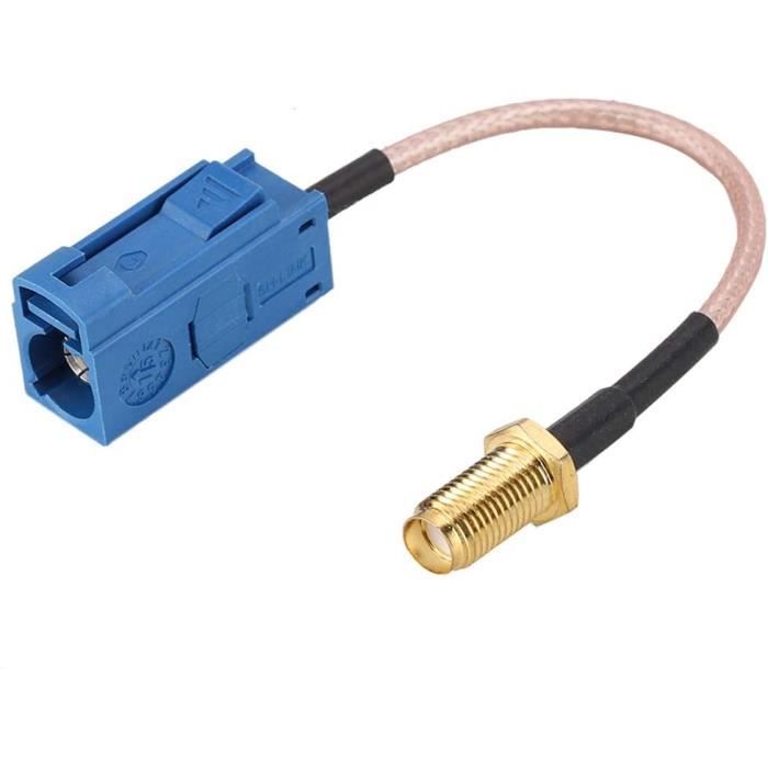 Cavo Estensione Antenna Fakra Z Femmina - 50 Cm Per Auto Radio GPS Navigazione FM AM