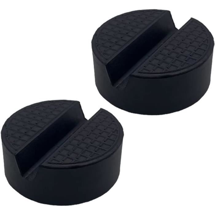 4 Blocs Amortissement Caoutchouc 120x80x20 Mm - Pour Cric à Ciseaux, Palans - Antidérapants, Absorption Chocs - 11