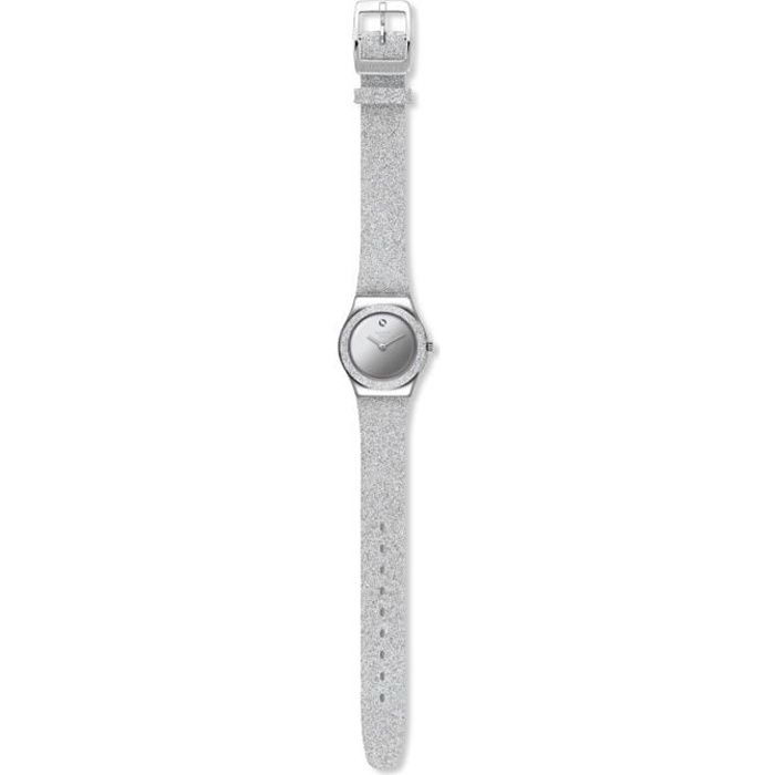 Bracelet cuir / tissu femme - SWATCH - Montre femme Swatch Sideral Grey -  Couleur de la matière:Blanc , - Achat/vente montre - Cdiscount