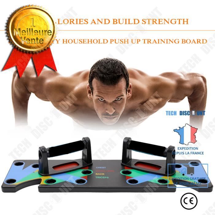 td® 1 set push up rack board 9 en 1 body building fitness exercise tool hommes femmes push-ups stand pour body training drop