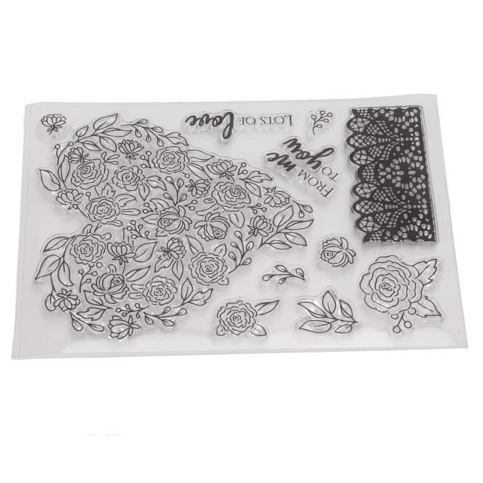 Tampon Transparent Bricolage 3 Pièces Tampon Clair Décoratif Tampon