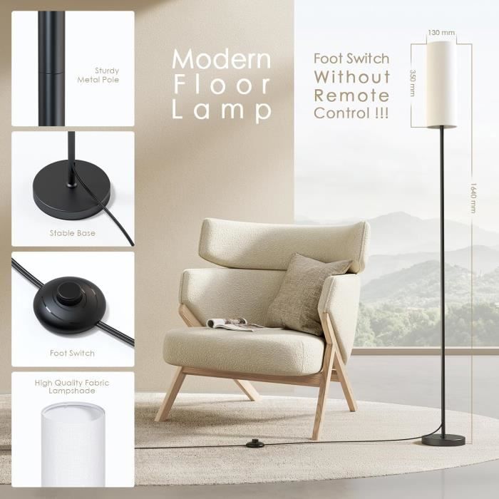 E12 moderne pied interrupteur branche lampadaire salon rétro décor à la