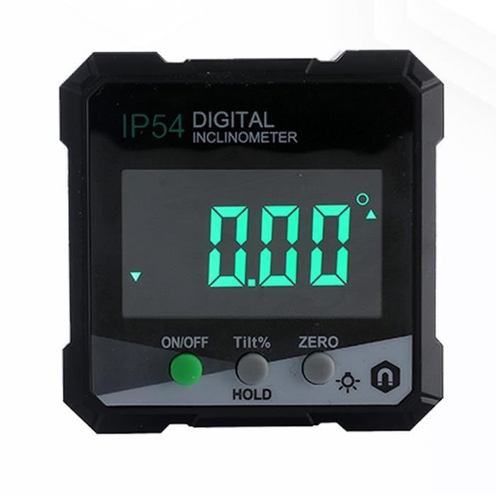 Inclinomètre Numérique Magnétique - Écran LCD, Mesure 360°, étanche IP54 - Parfait Bricolage, Menuiserie, Travaux - 5