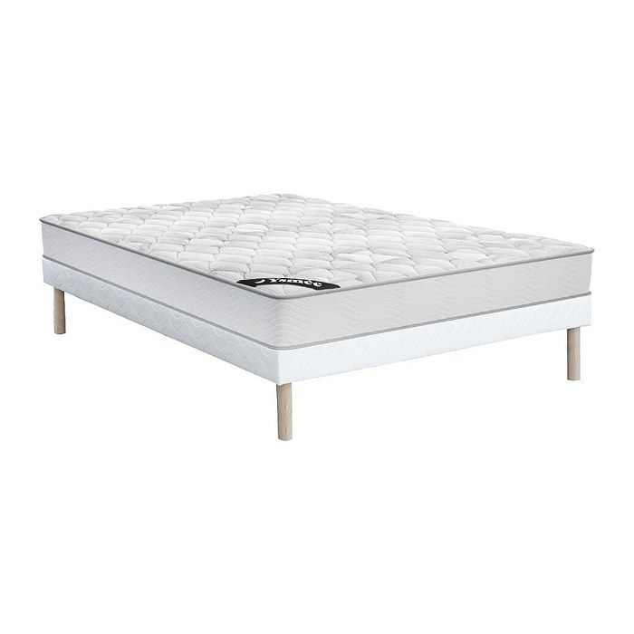 Ensemble 140 x 190 cm sommier + matelas ressorts ensachés ép.20cm - SONGE de YSMÉE Ensemble 140 x 190 cm sommier + matelas ressorts ensachés ép.20cm - SONGE de YSMÉE