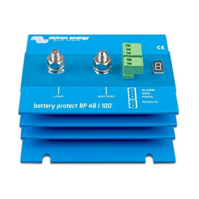 Le Battery Protect 100A de Victron Energy est essentiel pour garantir une protection des batteries pour un consommateur en directe.
