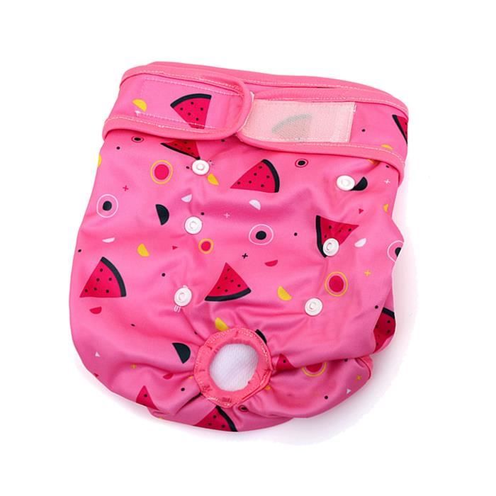 Comparer les prix de Vvikizy couche pour chien Pantalon physiologique pour animaux de compagnie, animalerie jupe pastèque rose XL pour 160-165cm