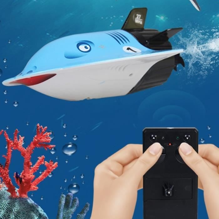 Sous-marin Télécommandé KENANLAN – 6 Canaux – Bleu – Rechargeable USB – Immersion Jusqu'à 70 Cm – Dès 8 Ans