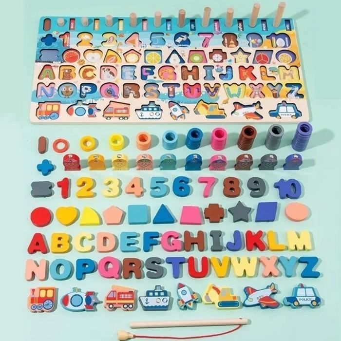 Lot 79 Lettres Et Chiffres Magnétiques - Apprentissage Alphabet Et Calcul - Aimants Doux EVA - Enfants