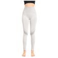 Femmes Casual Stretchy Tight Push Up Yoga Sport Legging Running Pantalon Pantalon gris-1
